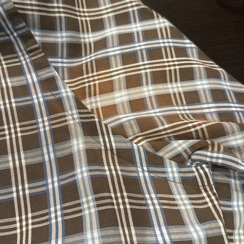TD Thomas Dean Men’s Extra Large Button Down Dress Dress Plaid Long Sleeve - Picture 7 of 7